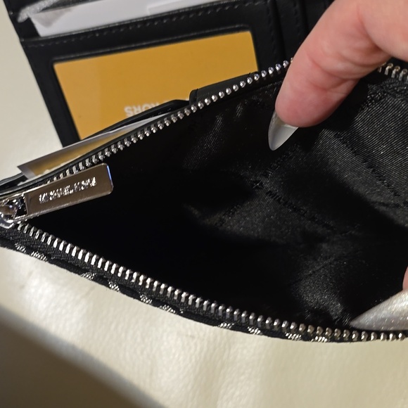 Michael Kors Black and Silver Women's Clutch BNWT - Picture 8 of 13